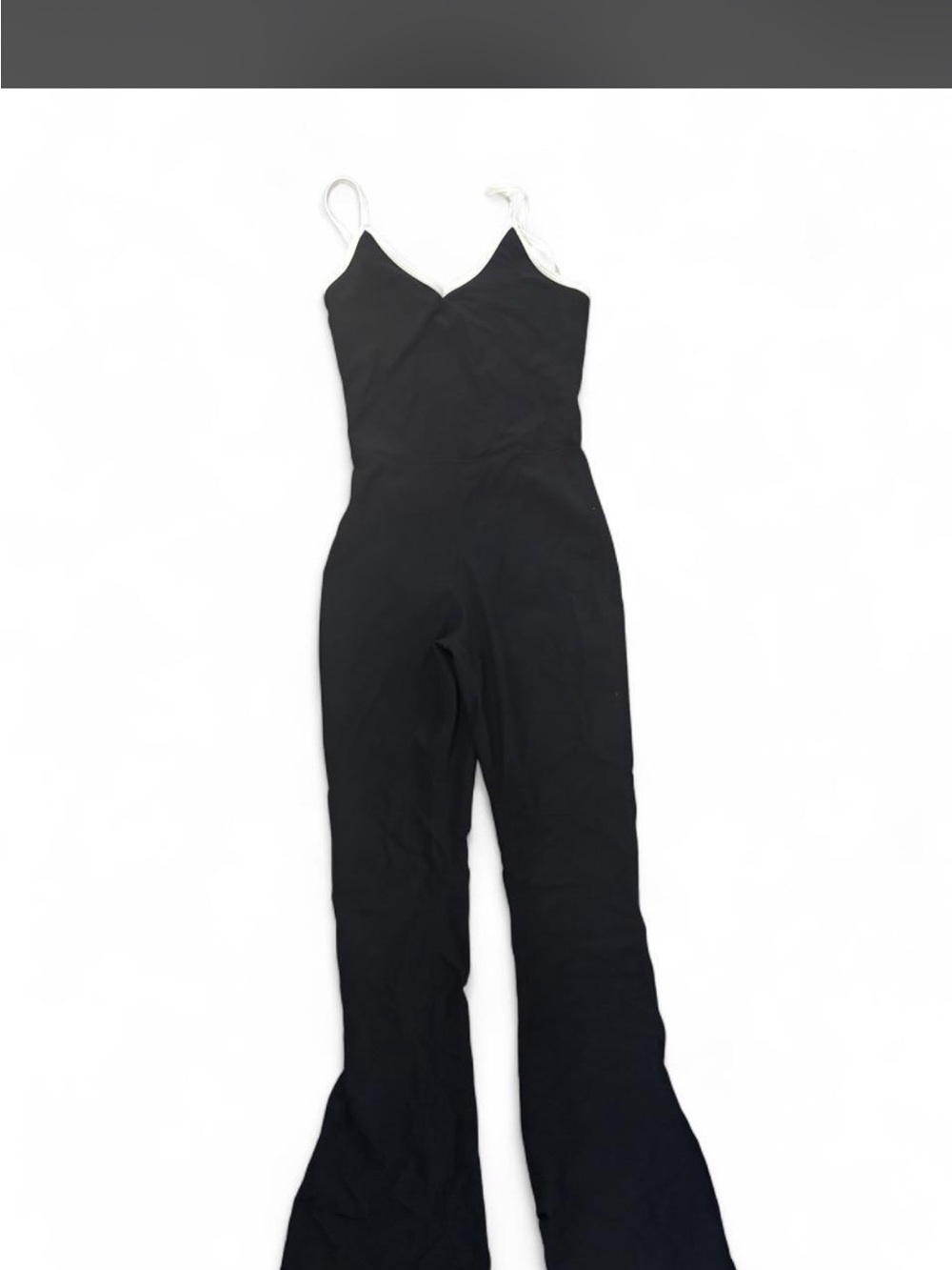 Women's Black Spaghetti-Strap Wide-Leg Jumpsuit